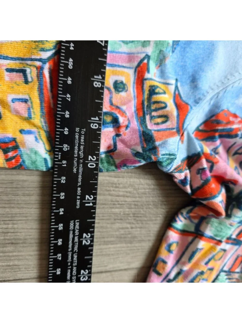 Talbots 1X Button-Front Cardigan Colorful Coastal Village Print Plus Size NWT